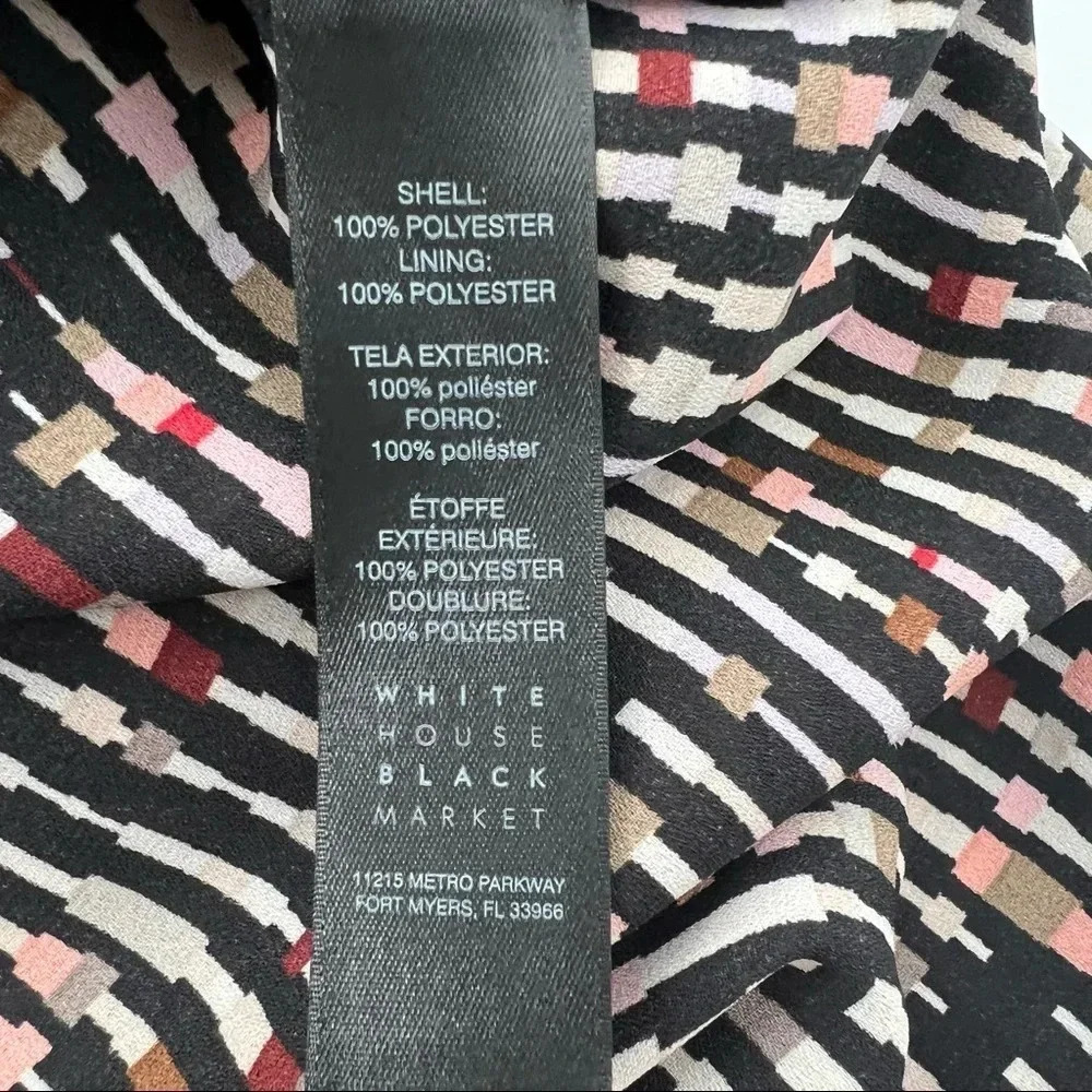 White House Black Market Asymmetrical Sleeveless Tunic Top Sz M - Picture 10 of 12